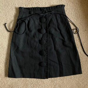 3.1 Phillip Lim black linen mini skirts